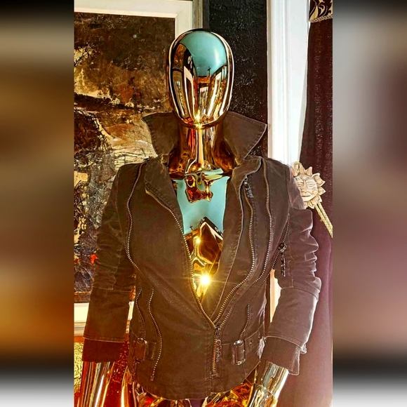 Awesome Motorcycle, Punk Multi Zipper Jacket! 😎🤩😛 - Picture 3 of 4